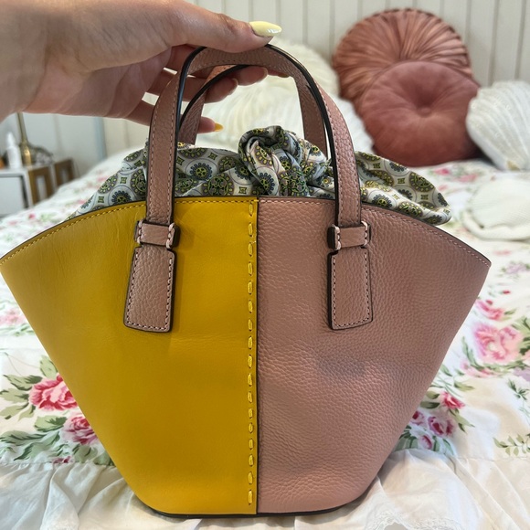 Tory Burch McGraw Color-Block Mini Shopper Tote - Picture 4 of 5